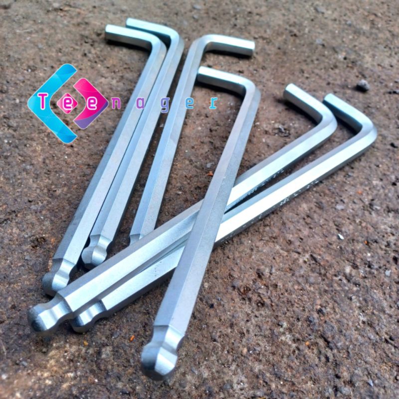 Long Ball Point L Key SNCM 4mm 5mm 6mm 8mm 10mm 12mm Tjacmatata Original