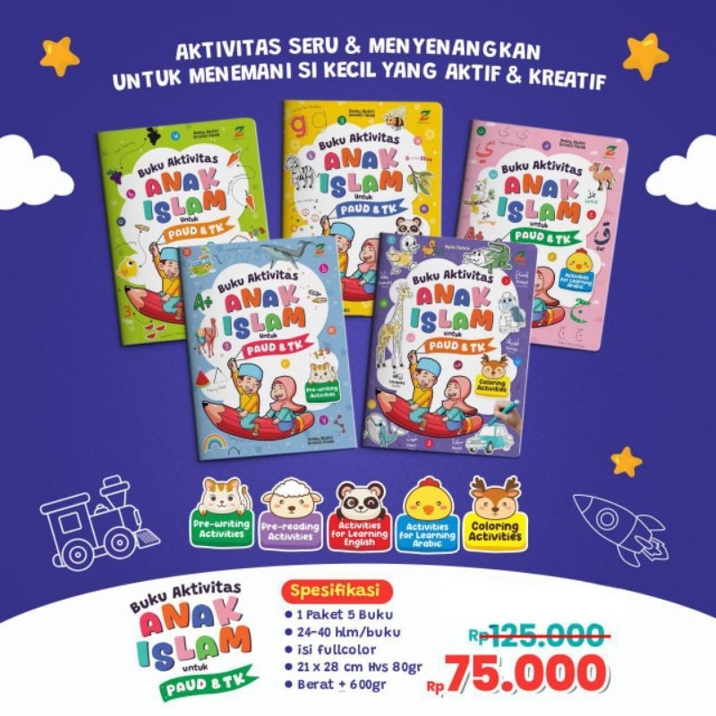 ISLAMIC CHILDRENS ACTIVITY BOOK สําหรับ PAUD & KINDERGARTEN]