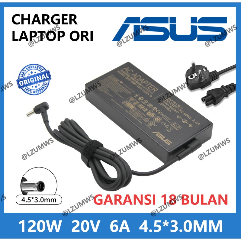Asus แล็ปท็อปอะแดปเตอร์ชาร์จ Asus 20V 6A 120W 4.5*3.0 มม.M6500QH M6500QC M7400QE UX564EH UX564PH