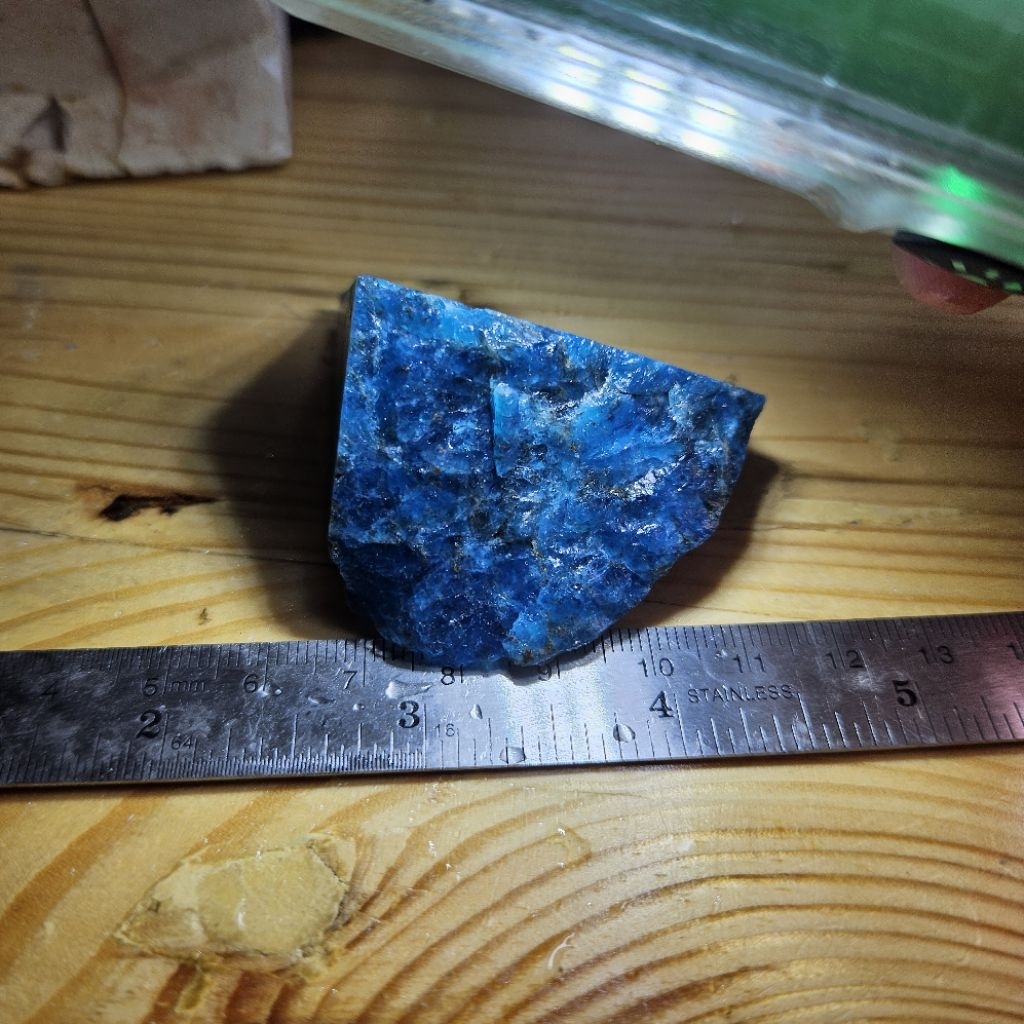 Blue Apatite Rough Top Quality คริสตัลแล้ว ( BAP4)