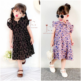 JUNECOLLECTIONS DASTER ANAK GAMIS ANAK BAJU LEBARAN ANAK DRESS ANAK MOTIF LOVE MOTIF BUNGA MOTIF PITA DRESS KOREA ANAK PEREMPUAN BAHAN RAYON PREMIUM DRESS CANTIK ANAK MURAH #651