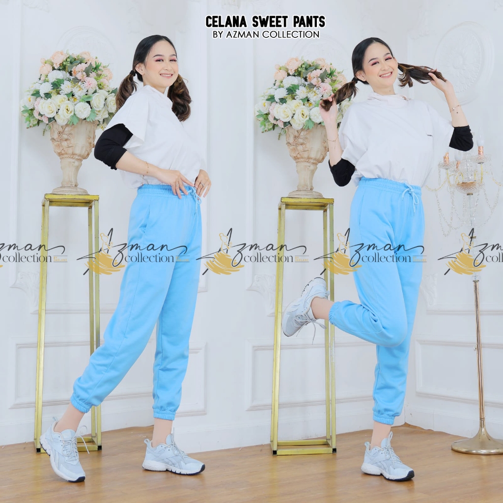 (ขายส่ง) SWEATPANTS BY. AZMAN COLL JOGER/กางเกงกีฬาสําหรับบุรุษและสตรี TRENDY