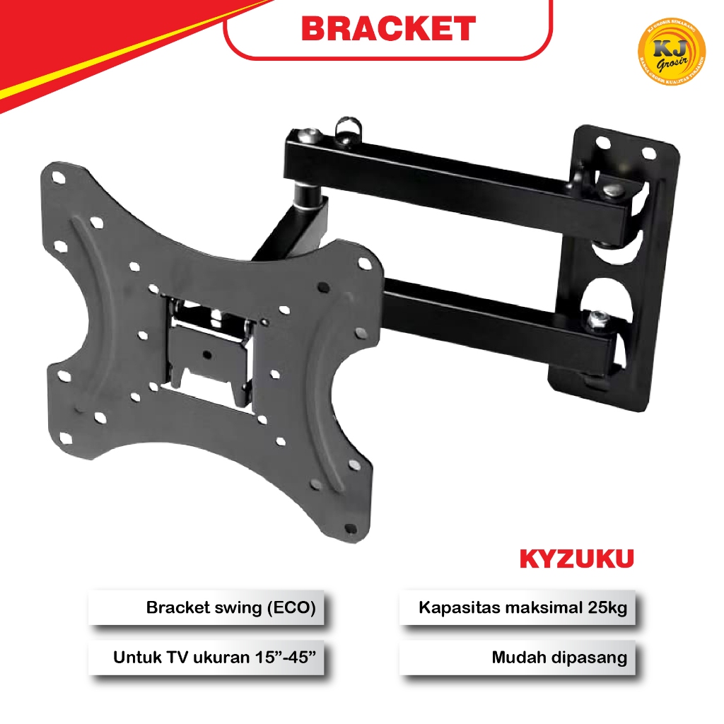 Kyzuku TV Bracket 15 - 45 นิ้ว Swing Bracket LED Bracket / Bracket / TV Bracket LED LCD 15" - 45" Sw