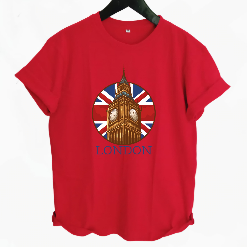 KATUN เสื้อยืดผู้ใหญ่ DT350 แขนสั้น Combed Cotton วัสดุสีขาวสีดําคู่พ่อแม่เด็ก