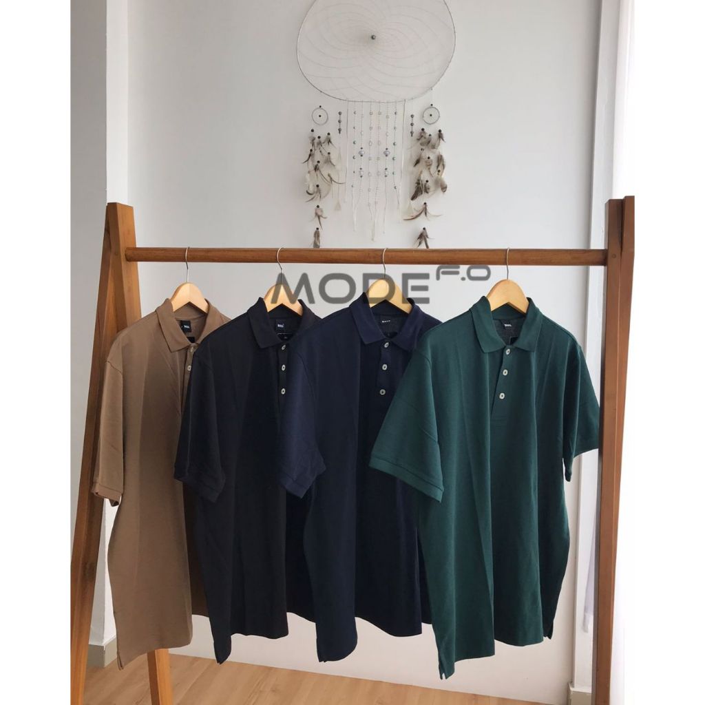 P-shirt Men Boss Matching Big Size 97386 - เสื้อโปโลผู้ชาย Boss - ท็อปส์ซูของผู้ชาย