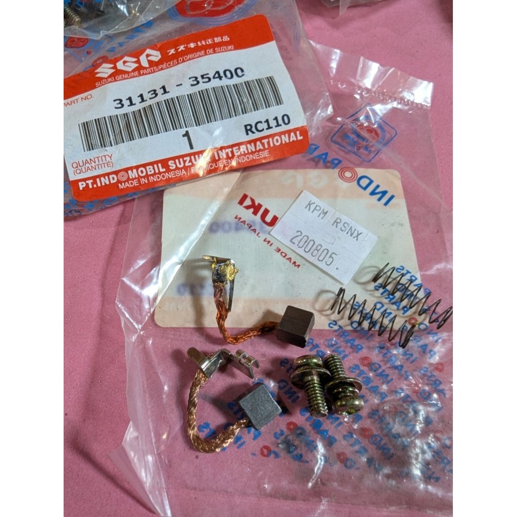 Cool Starter Charcoal Dynamo Starter Carbon Brush Suzuki RC100 RC80 RC110 BRAVO CRYSTAL TORNADO ORIG