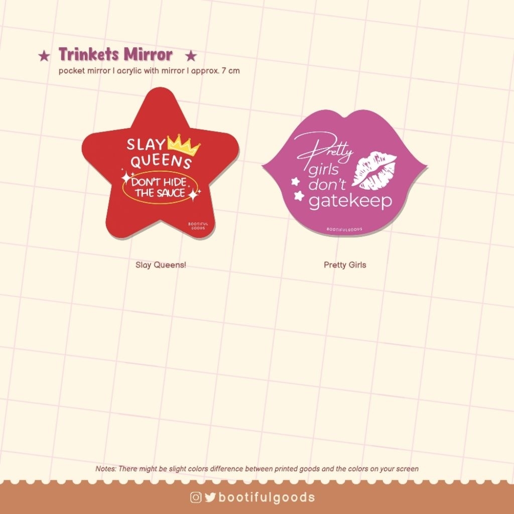 TRINKETS MIRROR / POCKET MIRROR BOOTHFULGOODS