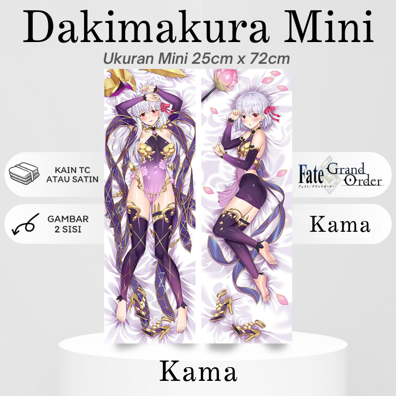 DAKIMAKURA Mini KAMA FGO - ปลอกหมอน Mini Waifu Anime FATE GRAND ORDER