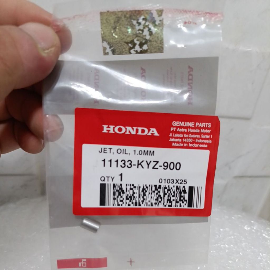 11133 KYZ 900 SPUYER, OIL JET 1.0 MM SUPRA X125 BLADE ORIGINAL