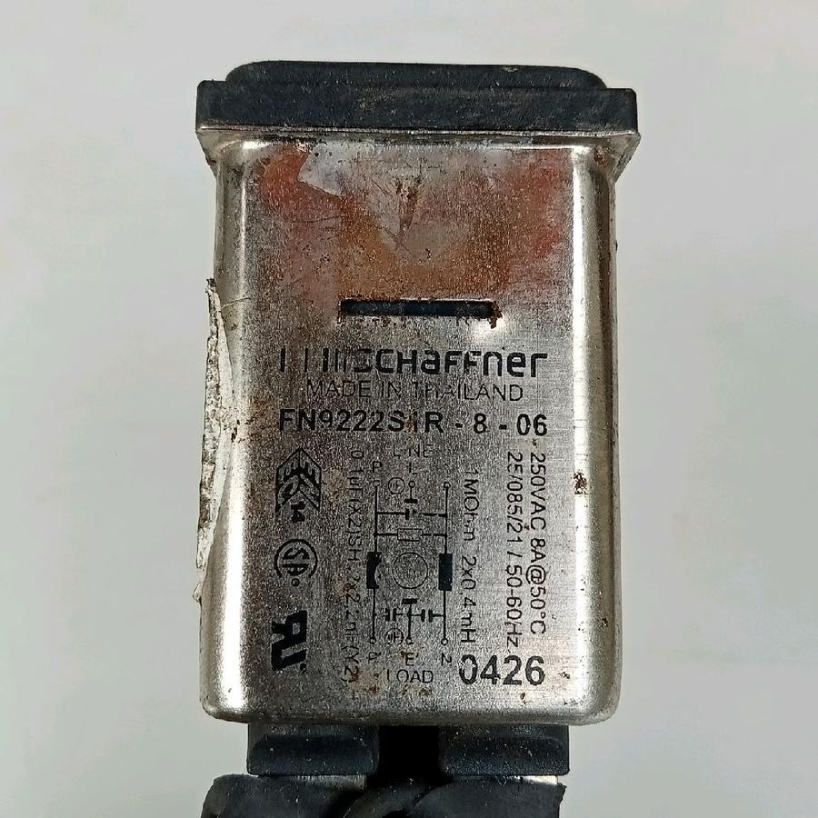 SHAFFNER FN922S1R-8-06 Made in Thailand EMI Filter 8A Socket C-14
