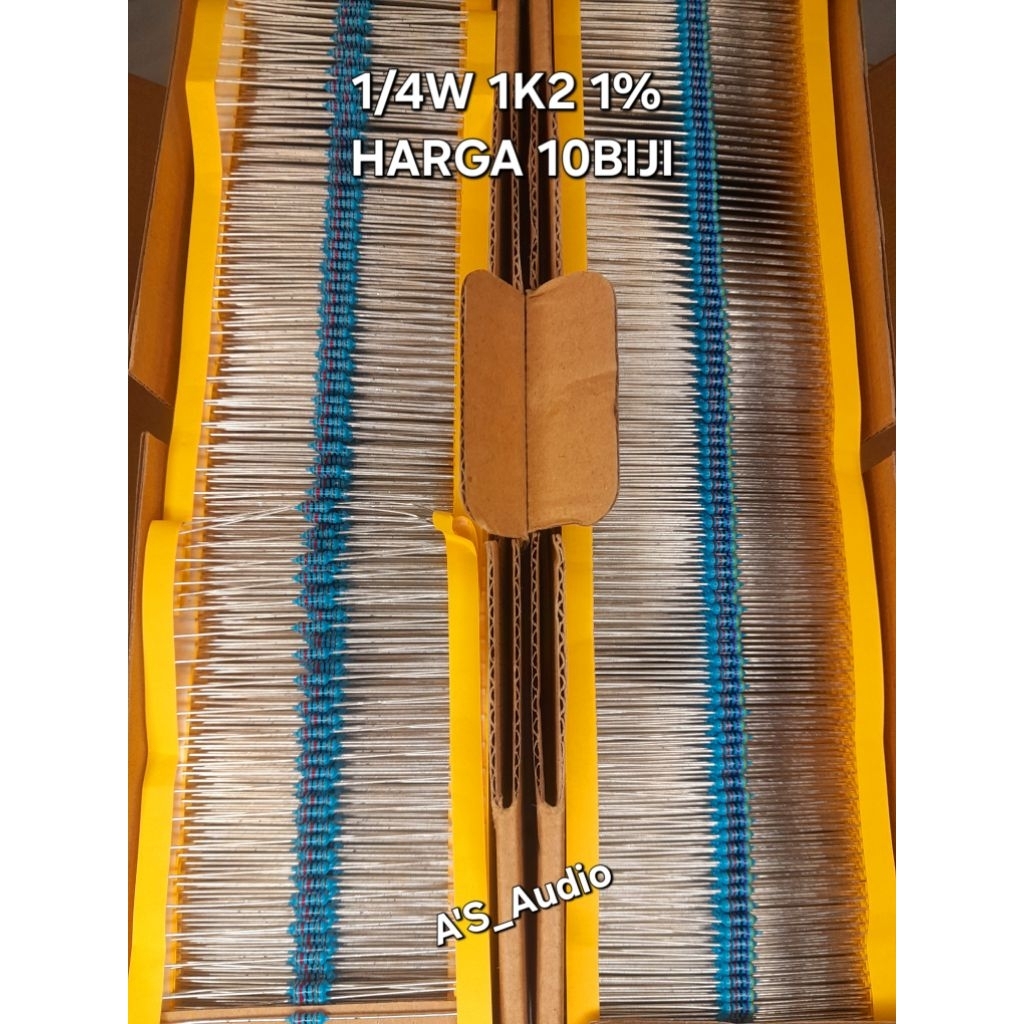 RESISTOR 1/4 1K2 1% TAIWAN.10 เมล็ด