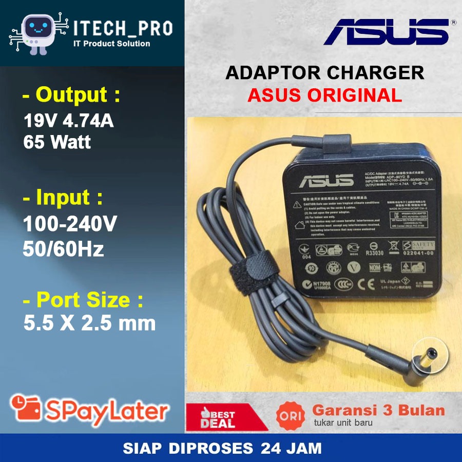ORI Adaptor Charger Asus X555 X555Q X555QA X555QG X555B X555BA X555C X555D ใหม่