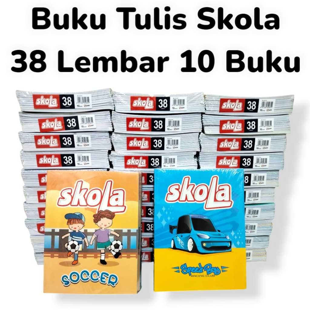 AS888 - สมุดโน๊ต Skola โดย Sidu Quarto ขนาด 38 แผ่น 10 เล่ม
