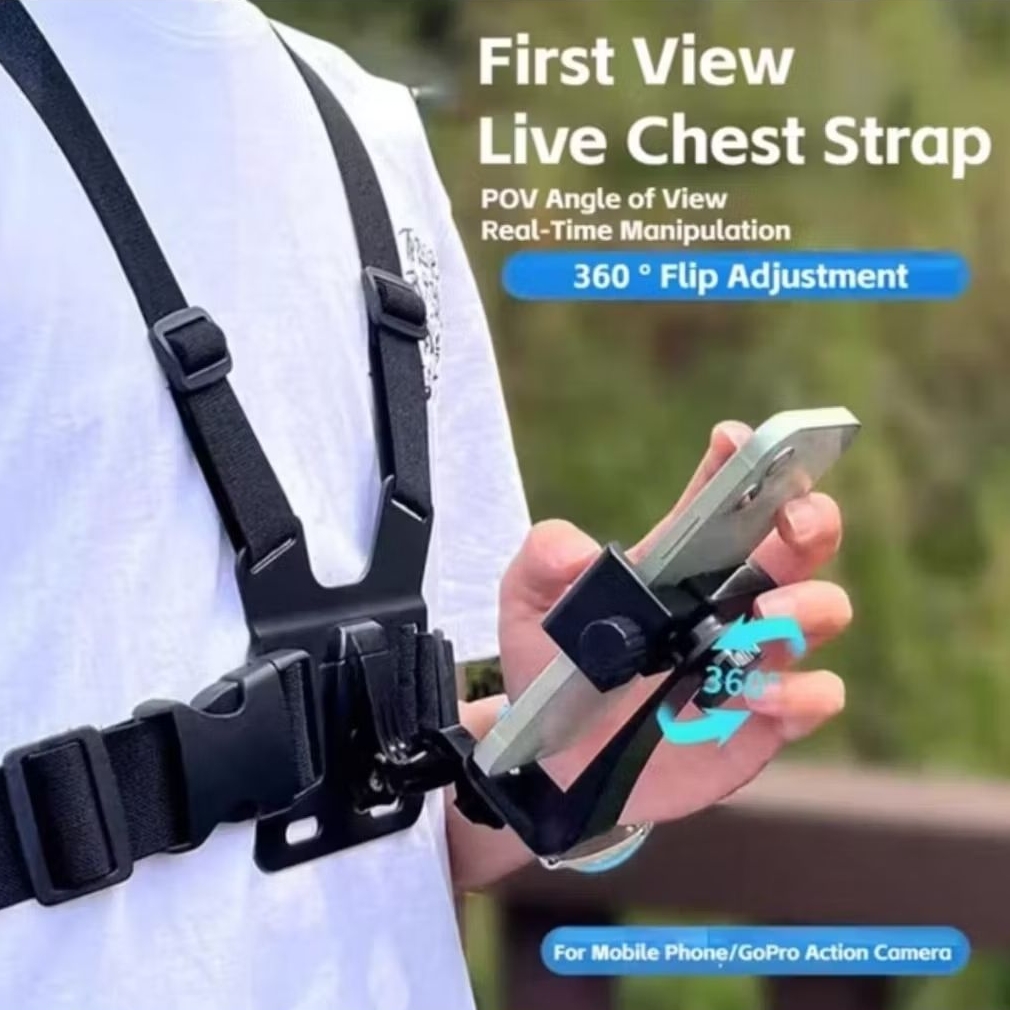 MN Chest Strap Chest Strap ที่วางโทรศัพท์มือถือและที่ยึดกล้อง