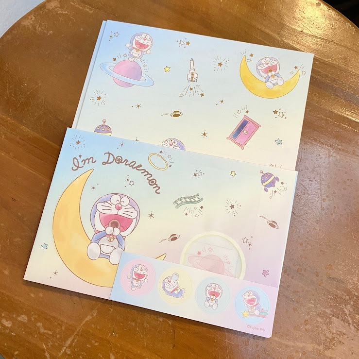 Letter Set Daiso Japan Doraemon Letter Letter Note Paper Original Daiso Japan Character Cute Gift