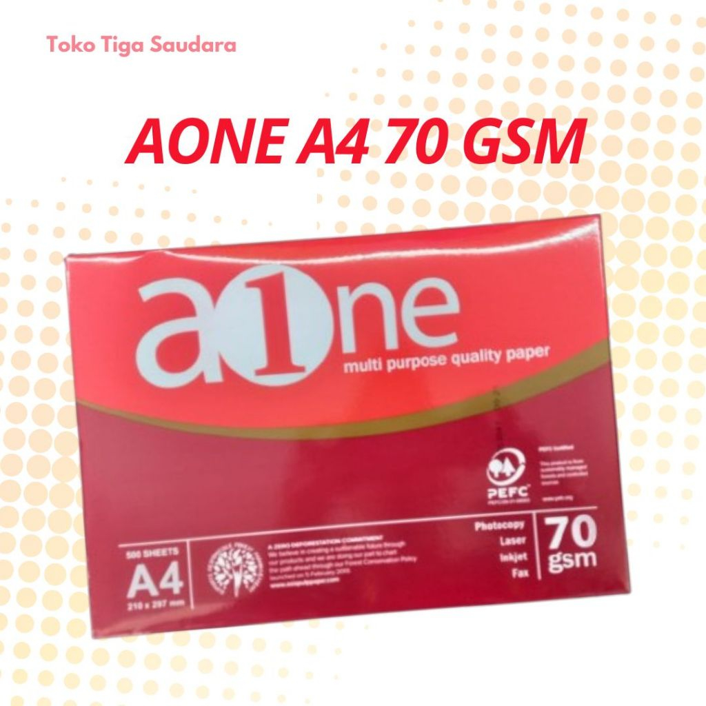 กระดาษ AONE A4 70 GSM HVS