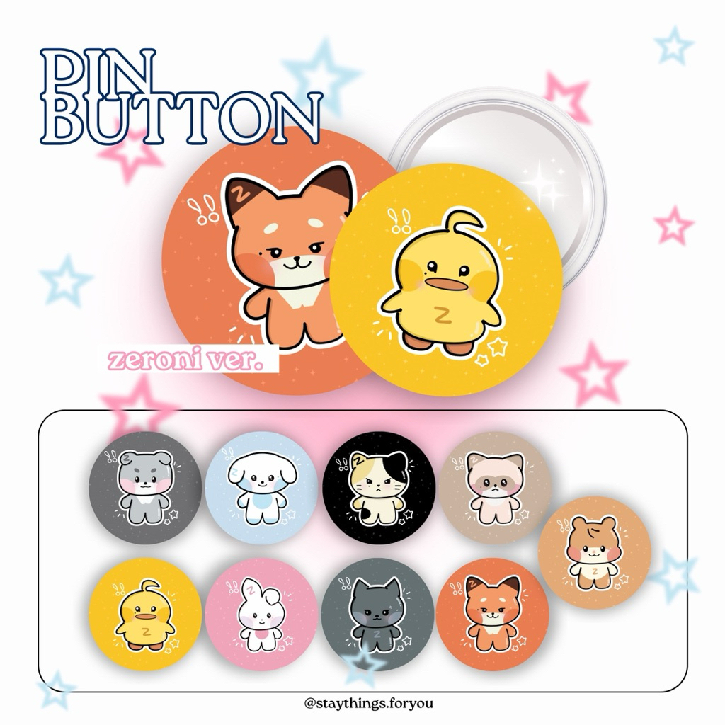 สิ่งที่สนุกสนาน [พร้อม!] ปุ่มพิน Zerobaseone zb1 zeroni