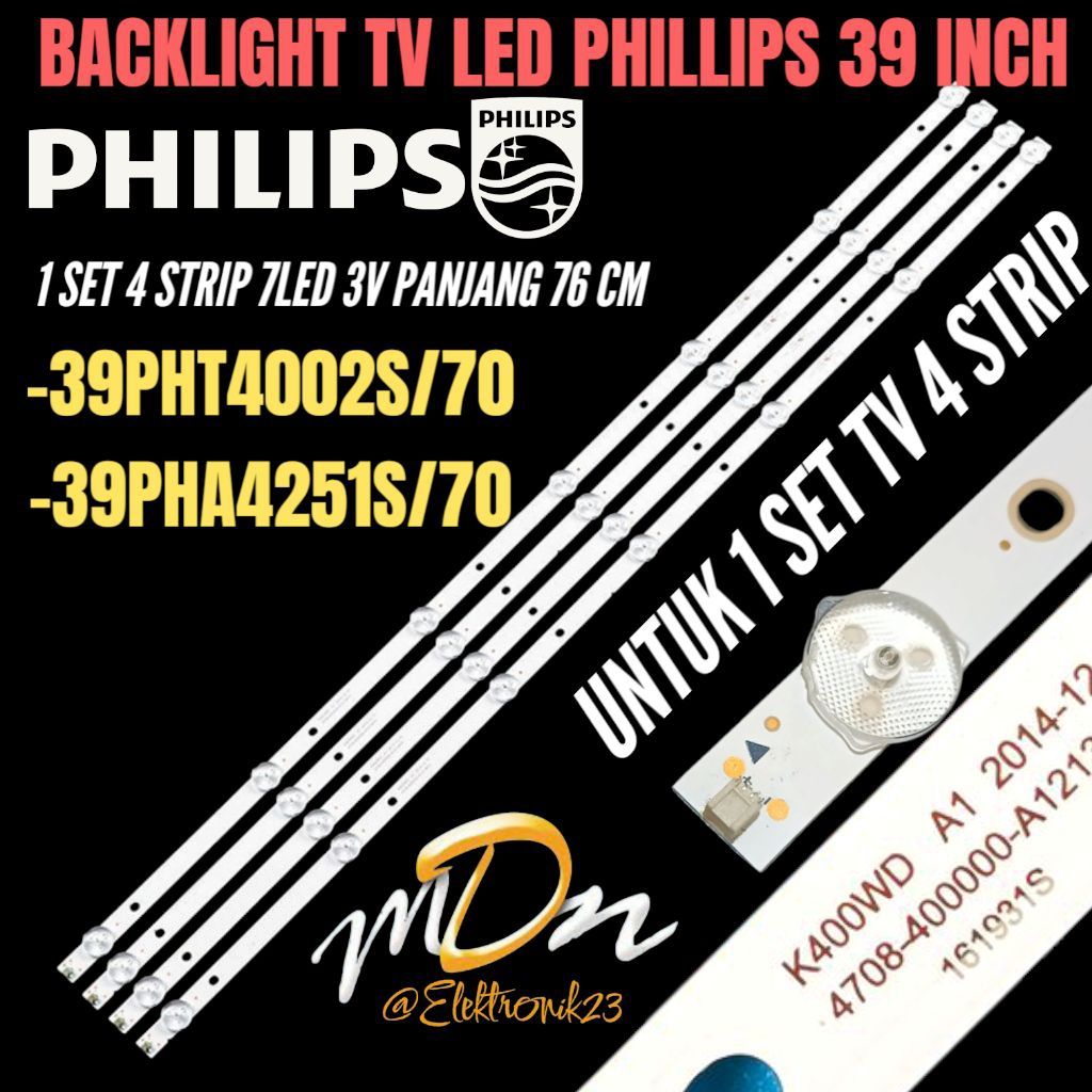 PHILIPS 39 INCH LED TV BACKLIGHT 39PHT4002S/70- 39PHA4251S/70 PHILIPS 39 INCH TV BACKLIGHT
