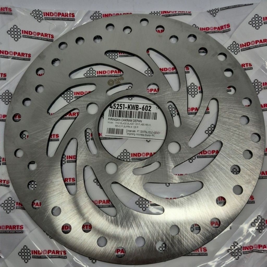 ใบมีดดิสก์เบรกหน้า, REVO ABS KWB (45251-KWB-602) INDOPARTS ดั้งเดิม