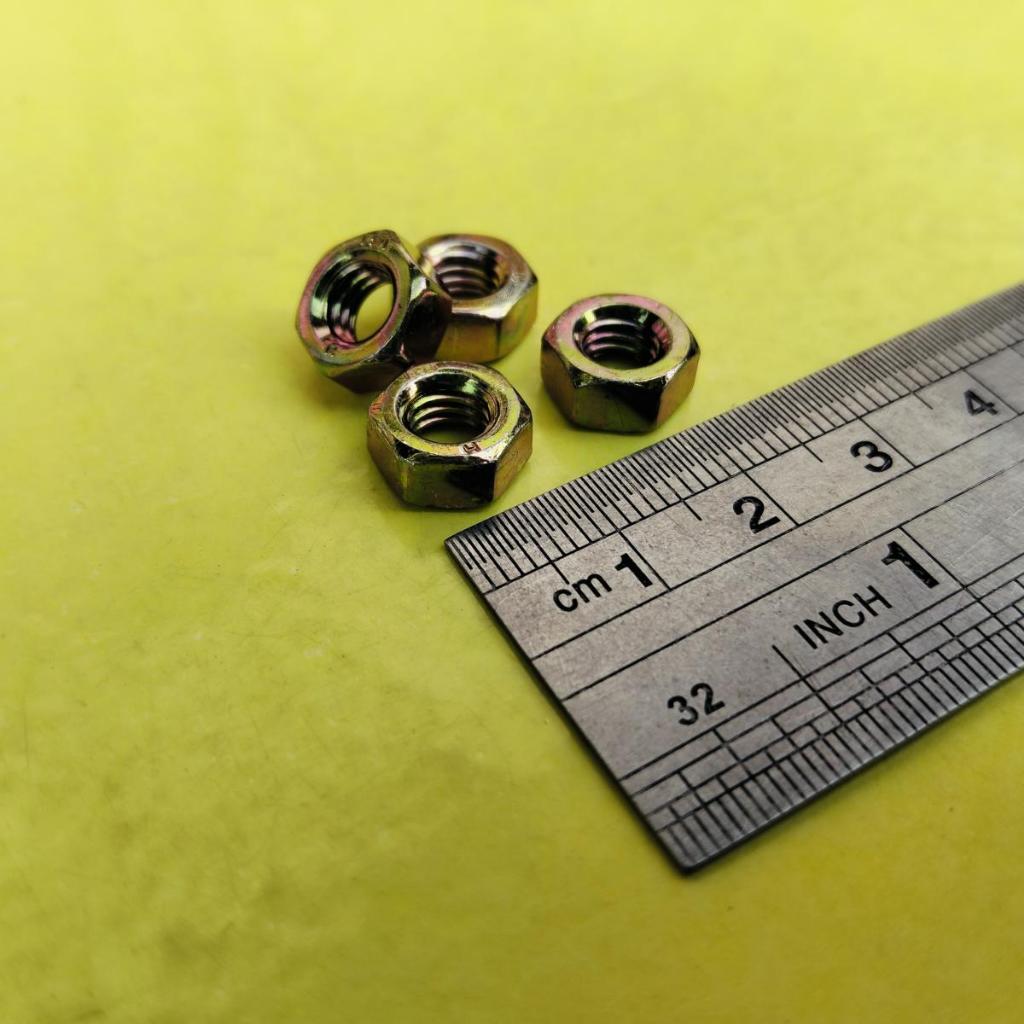 สีเหลือง M6 NUT / 10 KEY 10 BOLT NUT / สีเหลือง M6 NUT / M6 ZINC NUT / M6 NUT