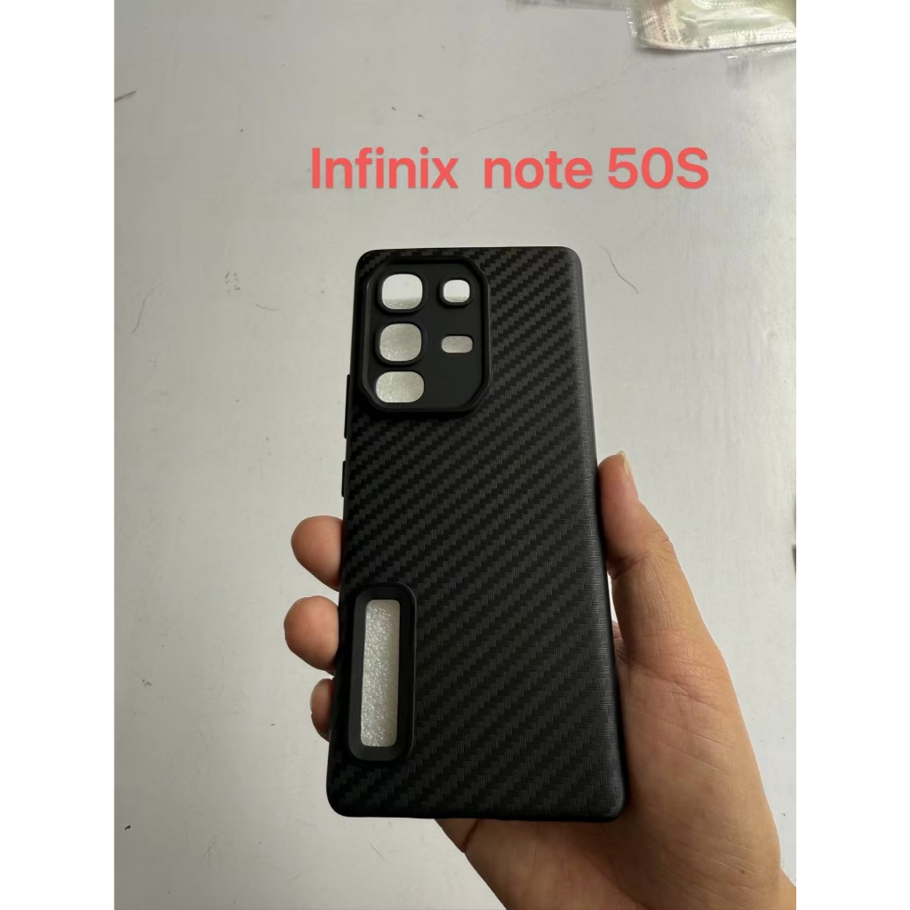 Infinix Hp NOTE 50S / 50 PRO / Hot 50 Pro + Plus Silicone Motif Carbon Soft Case