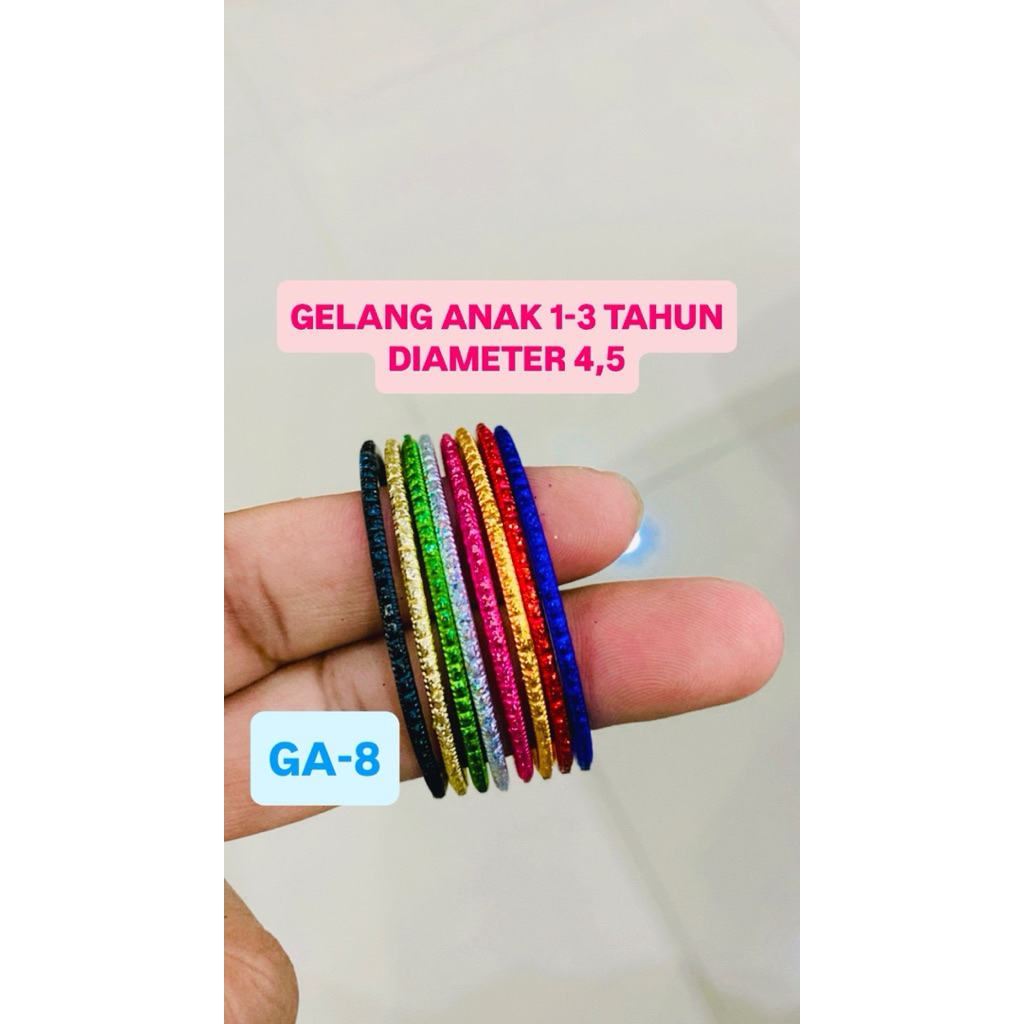 (GA8) CHILDRENS KERONCONG BRACELET SET อายุ 1-3 ปี COLORFUL CHILDRENS BANGLES BRACELET