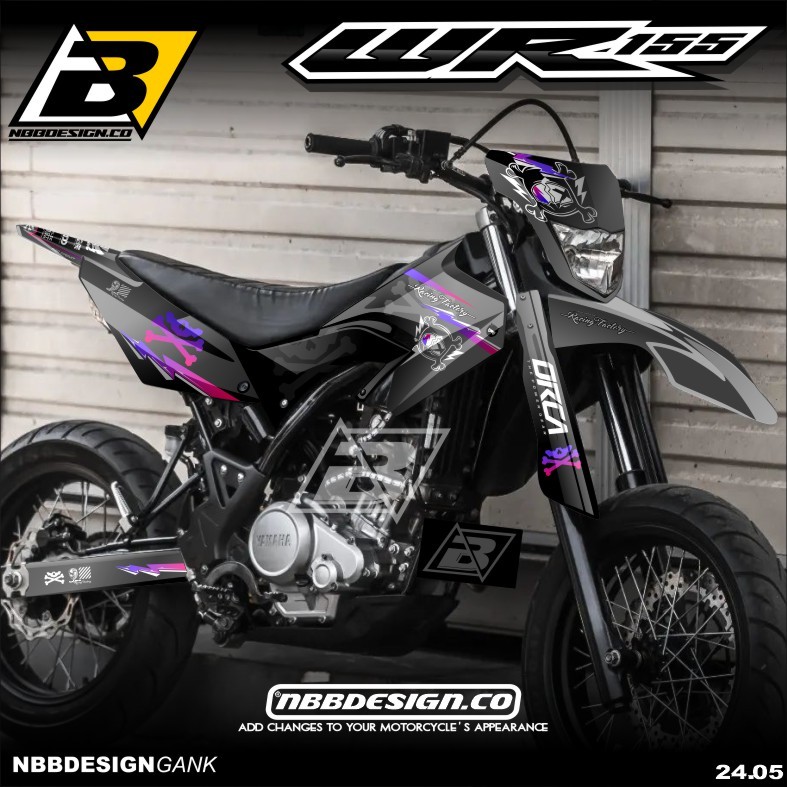Yamaha WR 155 R Supermoto Surex สติกเกอร์รูปลอกเต็มตัวฟรีการออกแบบ Supermoto ล่าสุดแบบกําหนดเอง
