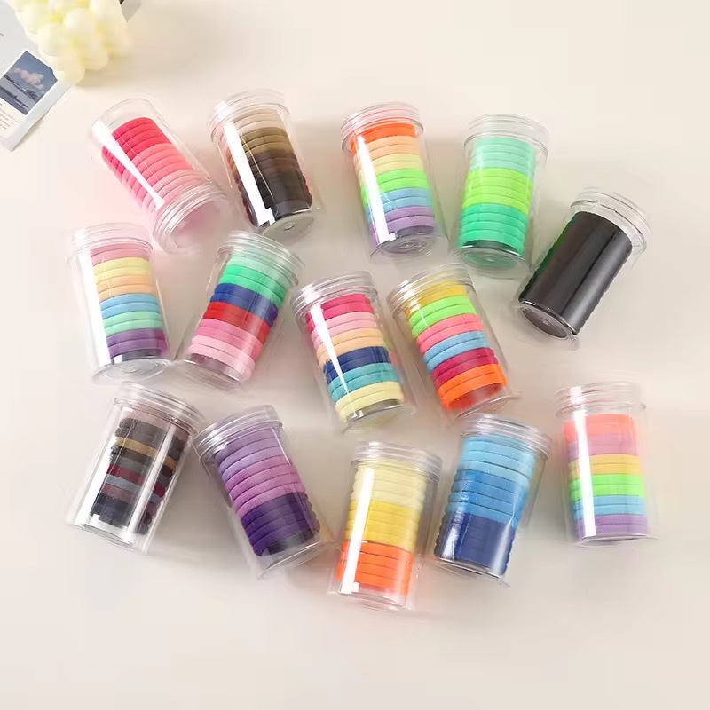 KCO RUBBER TUBE/RUBBER HAIR TIE 12PC PLAIN/รับหลอดสีสันสดใส