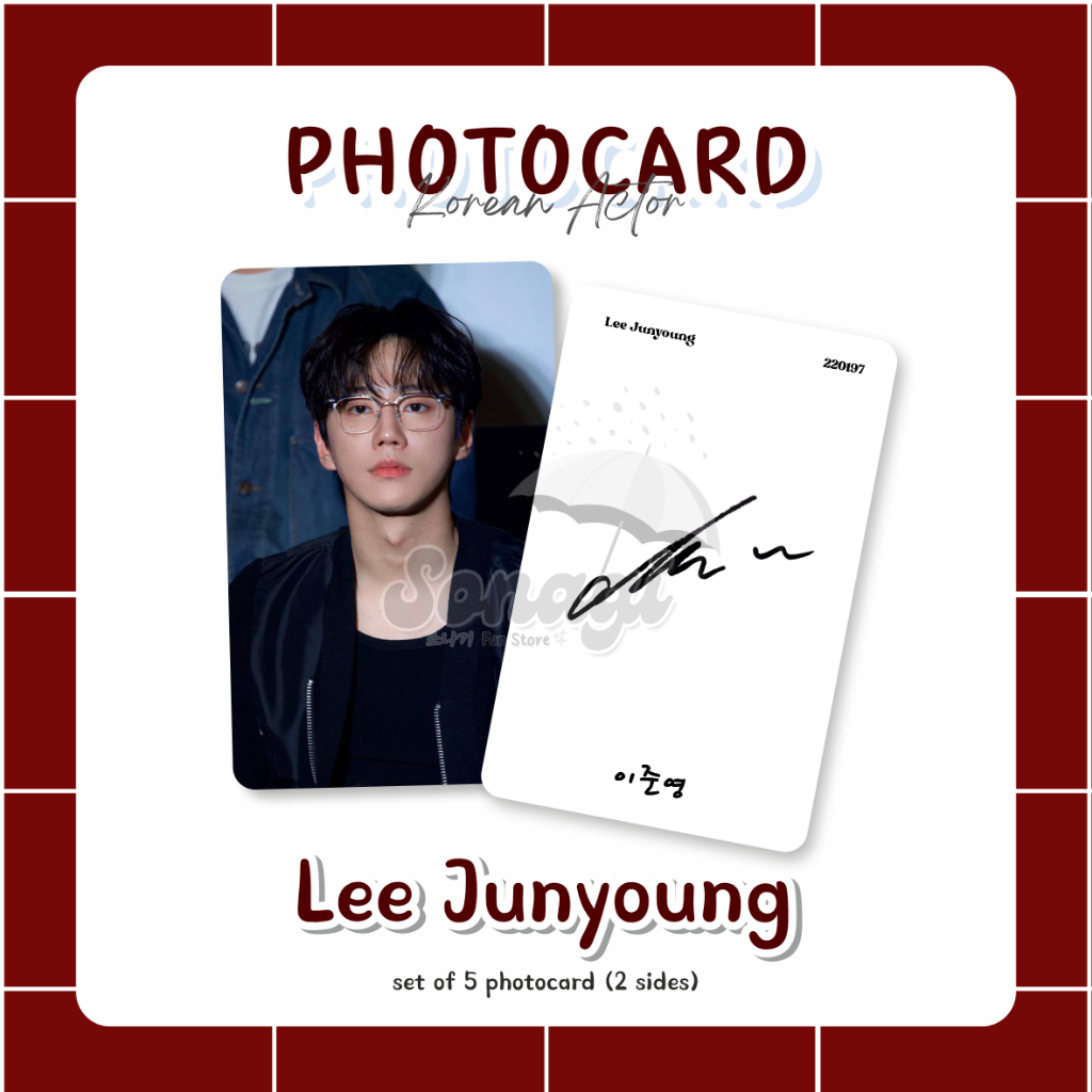 [5 ชิ้น] LEE JUNYOUNG SET PHOTOCARD UNOFF ACTIVATOR KOREA KDRAMA WEAK HERO Vol.1