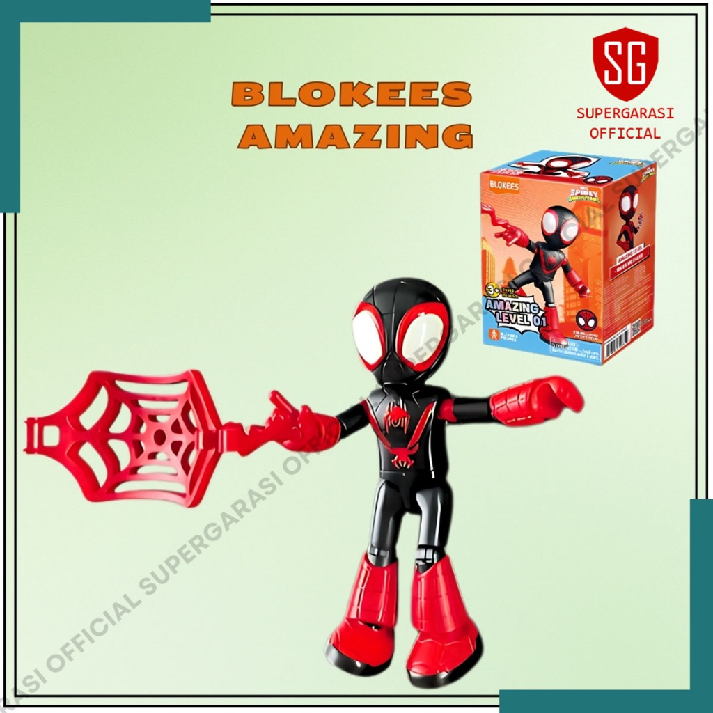 ฟิกเกอร์ Blokees Miles Marvel avengers Amazing level 01