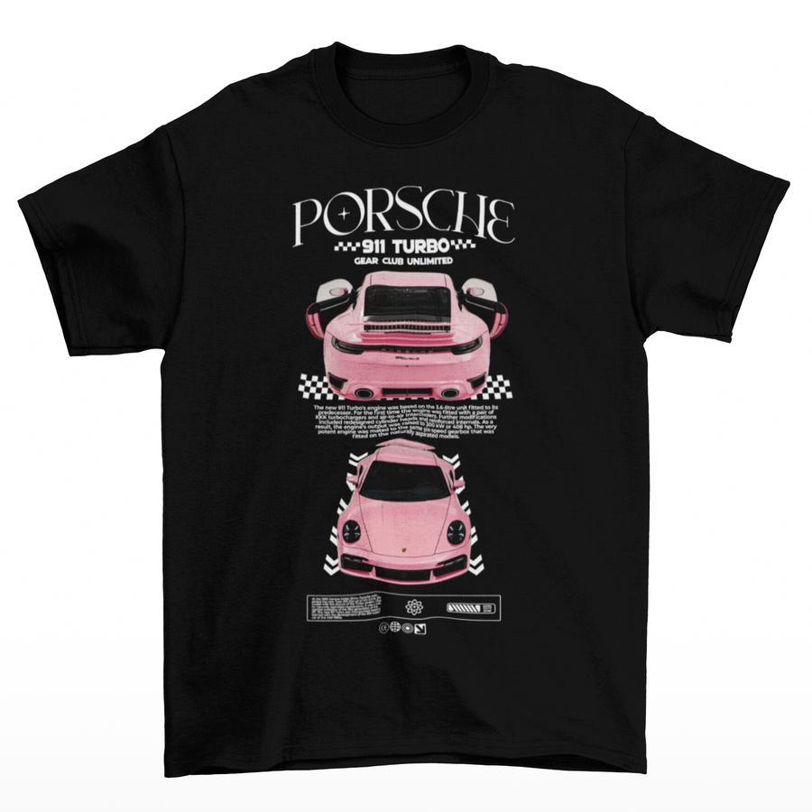 เสื้อยืด Tomoshinc Unisex Automotive Series - PORSCHE 911 TURBO S สีดํา