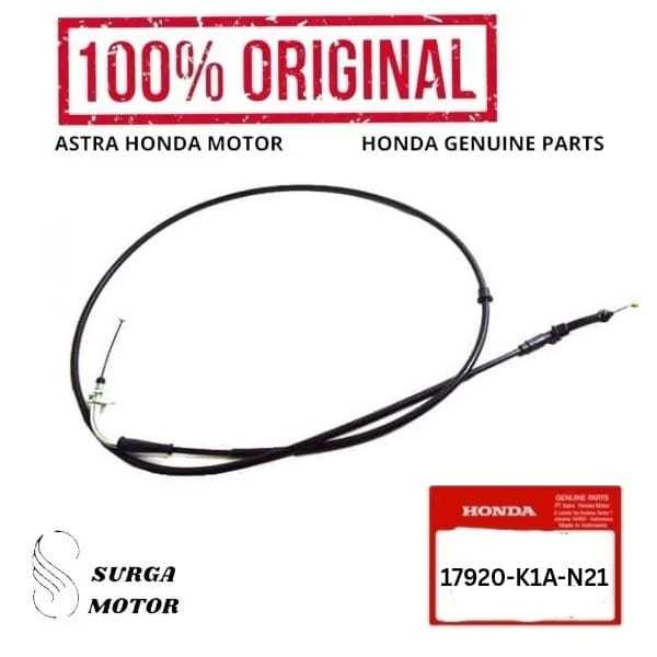 Honda BeAT Street K1A 17920K1AN21 17920-K1A-N21 สายคันเร่ง Beat เดิม Honda AHM HGP
