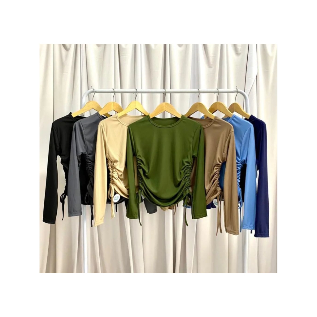 ส.ค. VALEN TOP BLOUSE / Vierrra / Naomi BLOUSE
ชุดสตรี / BLOUSE CROP RIB KNIT MODEL

SIDE DRAWSTRING