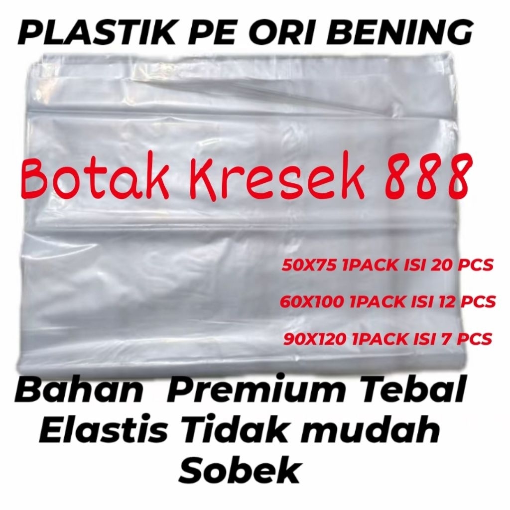 BK888 [1 แพ็ค] ถุงพลาสติก PE แบบใส / พลาสติกพลาสติก PE ดั้งเดิม / ถุงพลาสติก PE ดั้งเดิมระดับพรีเมีย