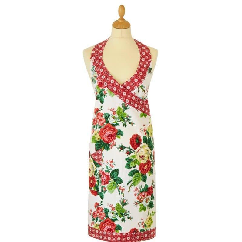 KATUN Ulster Weaver ผ้ากันเปื้อนผ้าฝ้าย Alice rose ผ้ากันเปื้อนผ้าฝ้ายลายดอกไม้อังกฤษขนาด