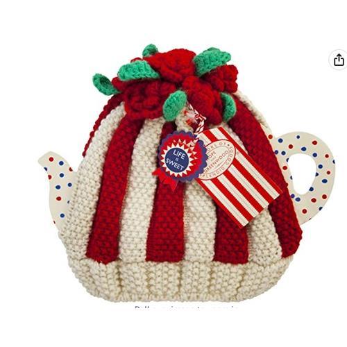 Ulster Weavers ชาถัก Cozy Roses / ฝาครอบกาน้ําชาถักดอกไม้นําเข้า