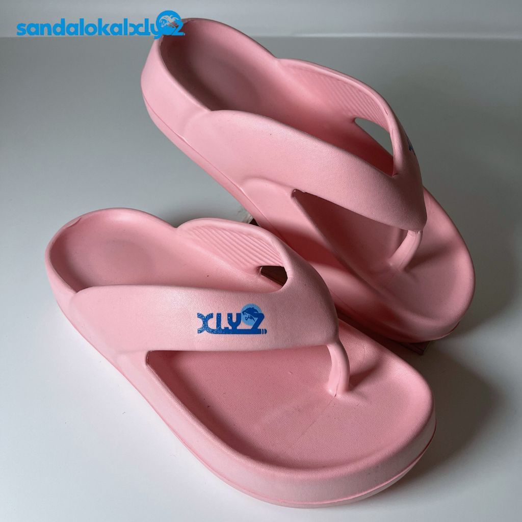 รองเท้าแตะ Rubber Flip Flops Platform Cloud Pink