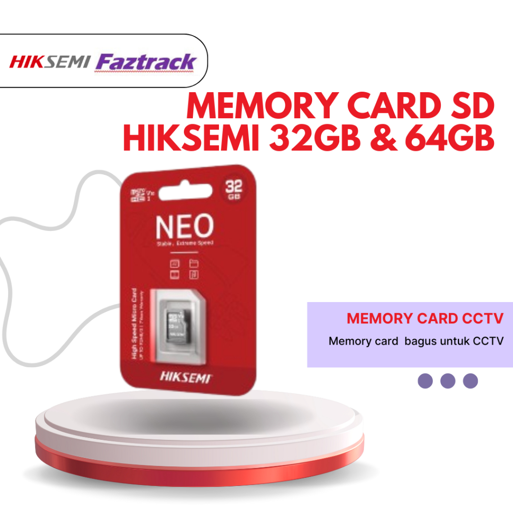 HIKSEMI กล้องวงจรปิด MEMORY CARD 32GB 64GB - FAZTRACK