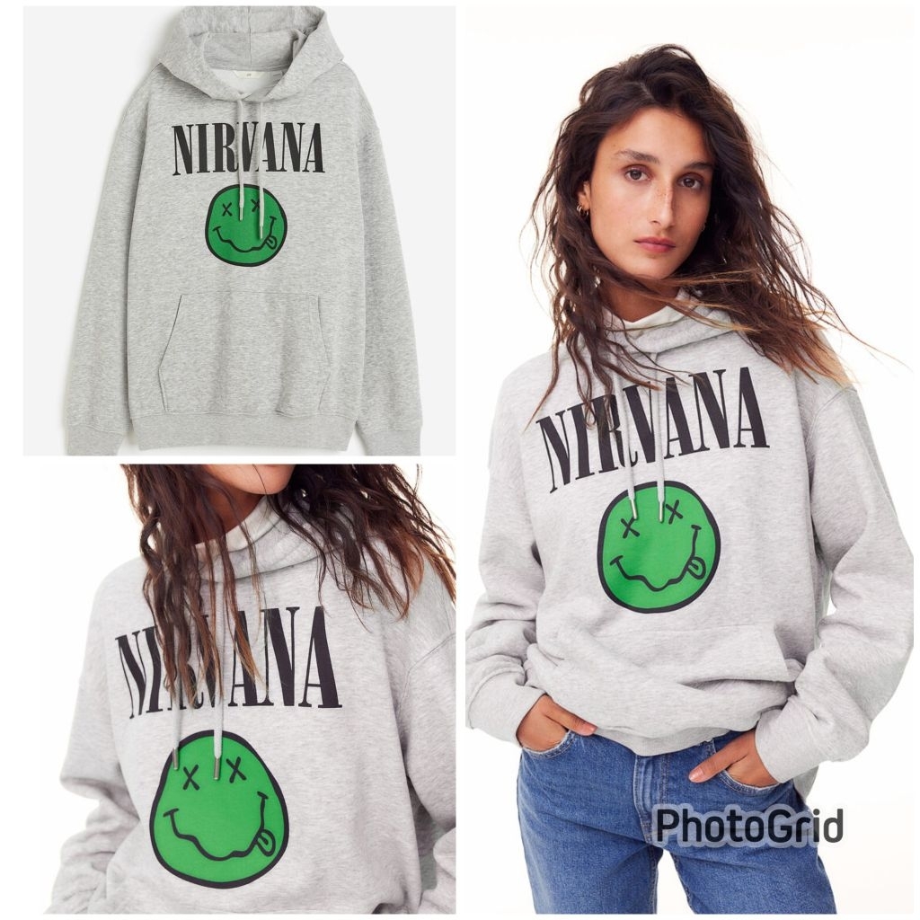 เสื้อฮู้ด Nirvana by hnm original 100%