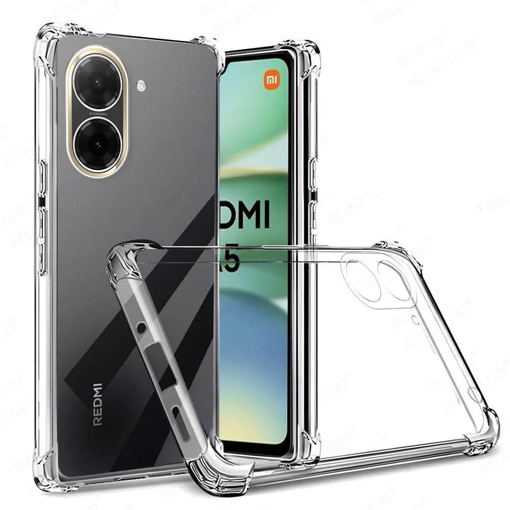 Redmi A5 4G / Poco C71 Softcase AIRBAG CRACK CLEAR ป้องกันกล้องเคส Hp Redmi A5 4G / Poco C71