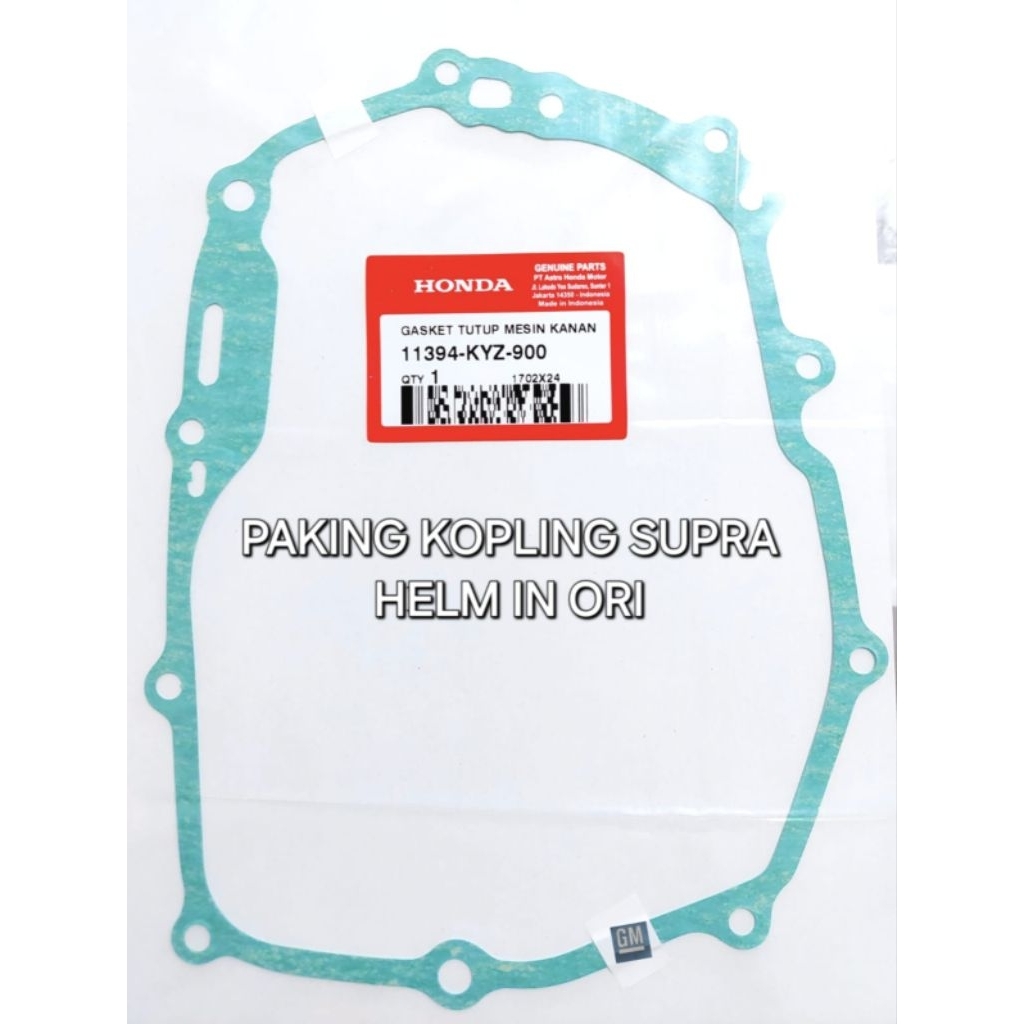 ปะเก็นคลัตช์หมวกกันน็อค Supra ใน ORI 11394-KYZ-900