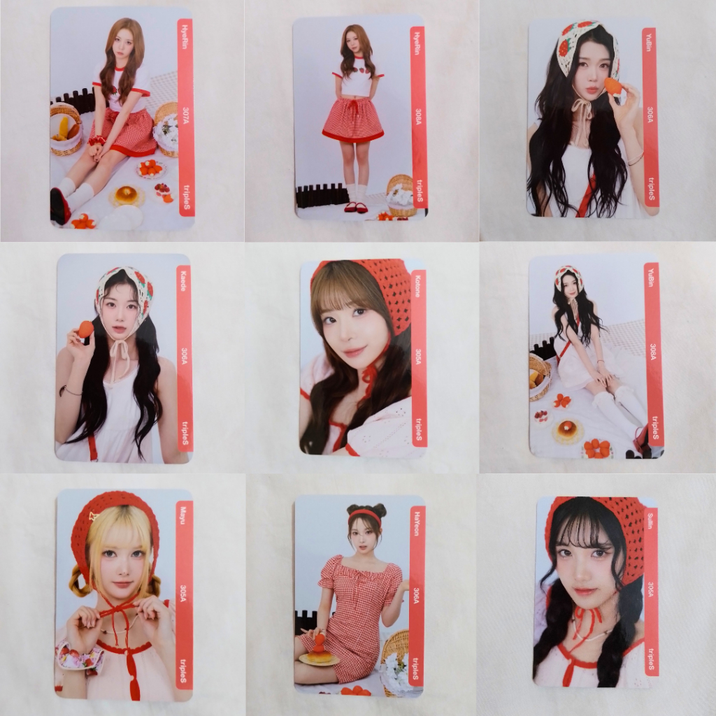 TripleS photocard pc วัตถุ atom02 AA02 DCO objekts hyerin yubin sullin mayuyeeon koda kaedie aa305 a
