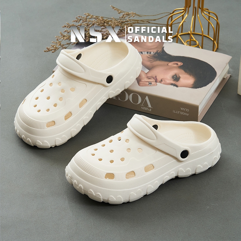 ใหม่ล่าสุด NSX 2025 เกาหลี Wedges รองเท้าแตะผู้หญิง Premium Slop รองเท้าแตะแพลตฟอร์มรองเท้าแตะผู้หญิ