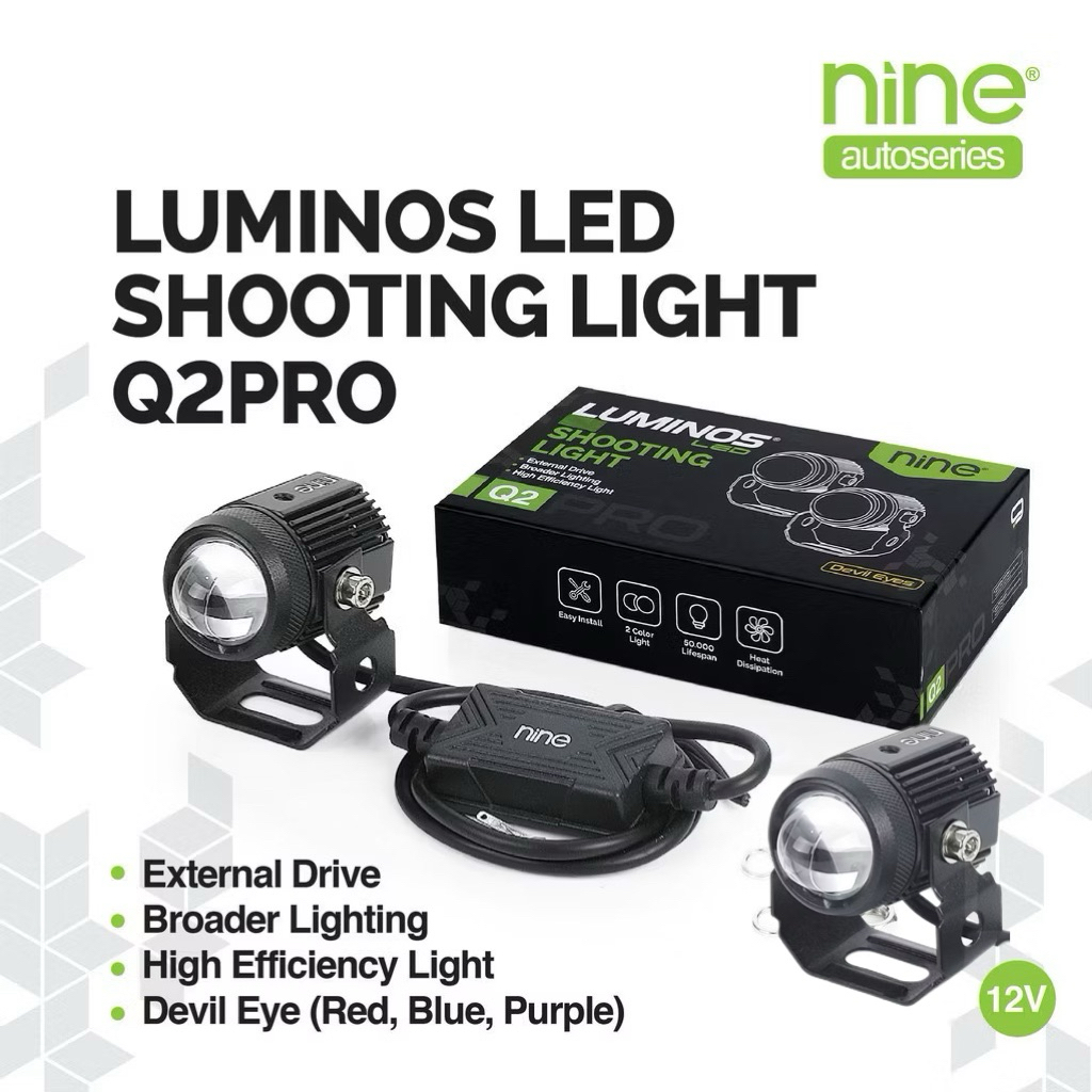 LUMINOS D2 32W SUPER BRIGHT Mini LASER LAMP สําหรับรถจักรยานยนต์และรถยนต์ ORIGINAL LUMINOS LED