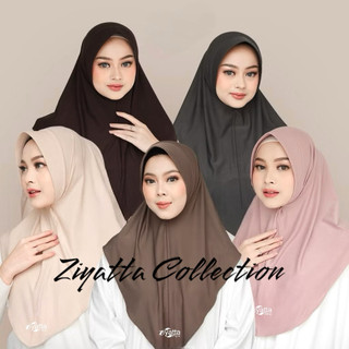 ZIYATTA - Kerudung Instan Bergo Hamidah Size M Menutup Dada - Jilbab Daily - Jersey Korea Premium