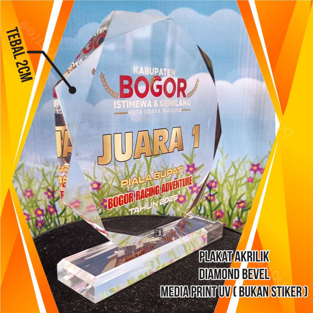 PLAQUEACRYLIC+BEVEL+2CM+EXPRESS+3 HOURS FINISHED+BOX