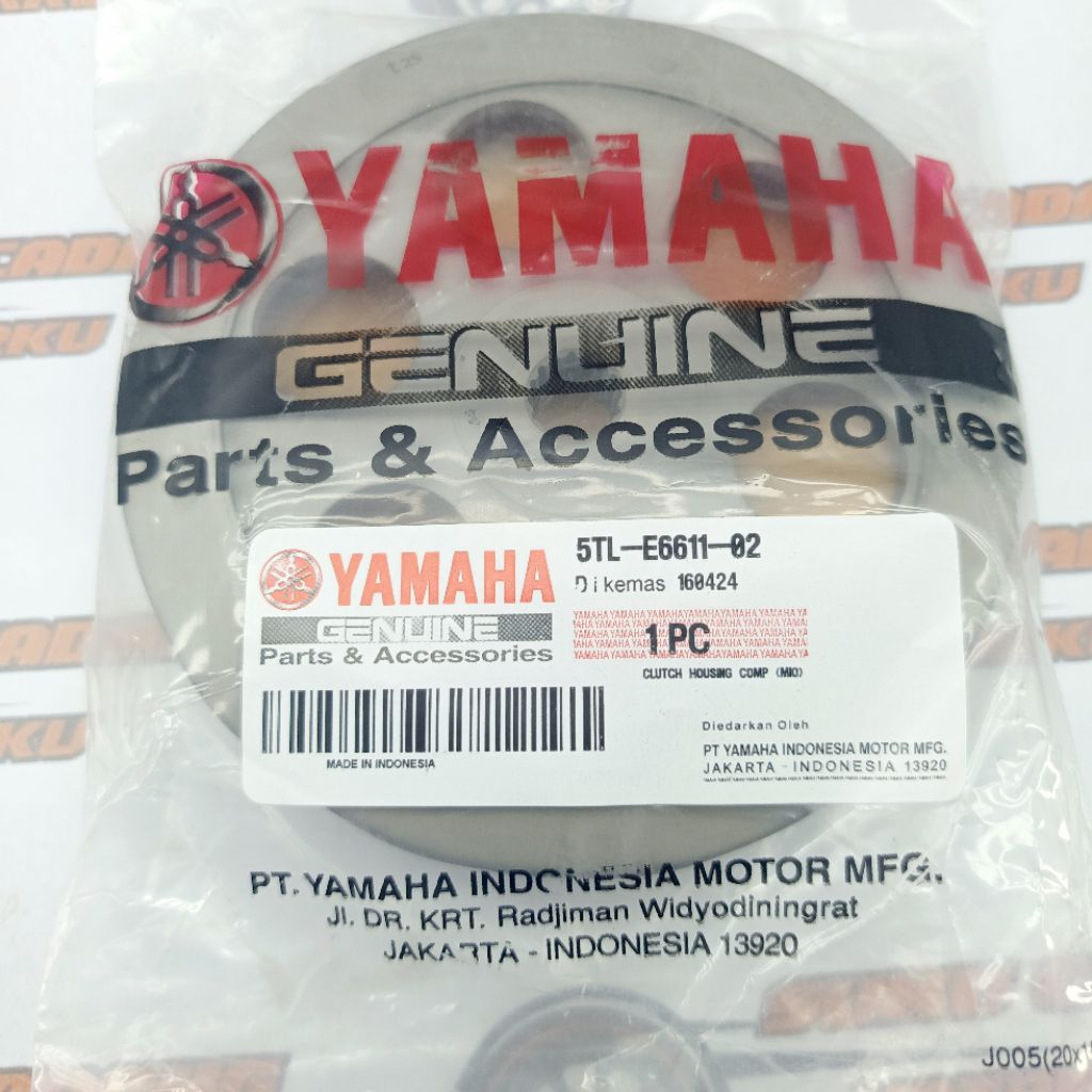 5TL-E6611-02 AUTOMATIC DOUBLE BOWL/CLUTCH HOUSING COMP/MIO SPORTY/MIO SOUL MIO SMILE