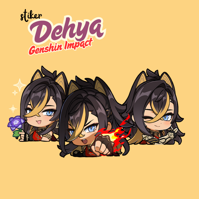 สติ๊กเกอร์ Dehya Genshin Impact | สติ๊กเกอร์ Merch Dehya Genshin Impact Vinyl Glossy กันน้ํา