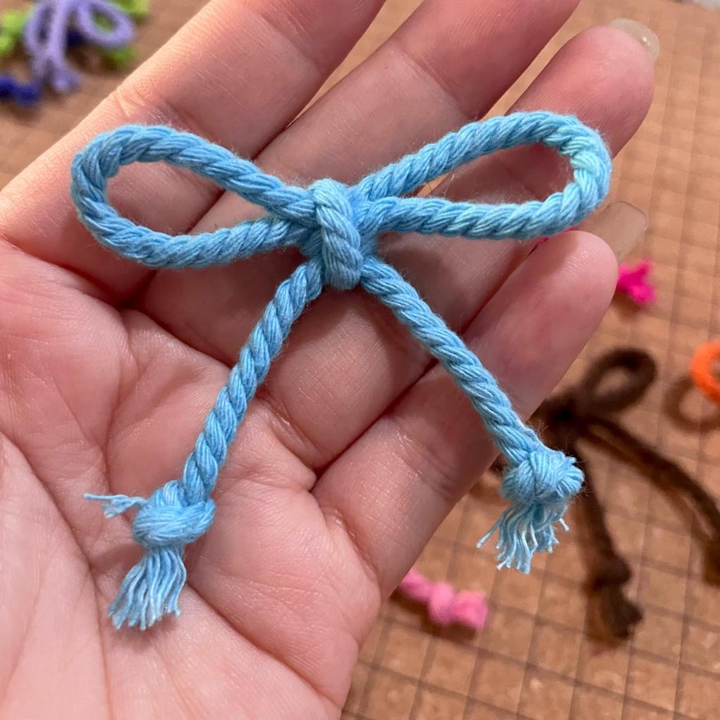 [6 ชิ้น] Coquette เสื้อผ้าริบบิ้นเชือก / Macrame ถักเสื้อผ้าริบบิ้น