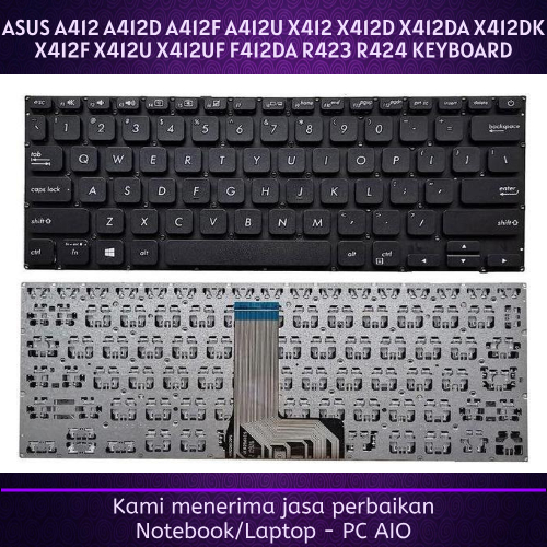 ASUS A412 A412D A412F A412U X412 X412D X412DA X412DK X412F F412DA R423 R424 คีย์บอร์ด